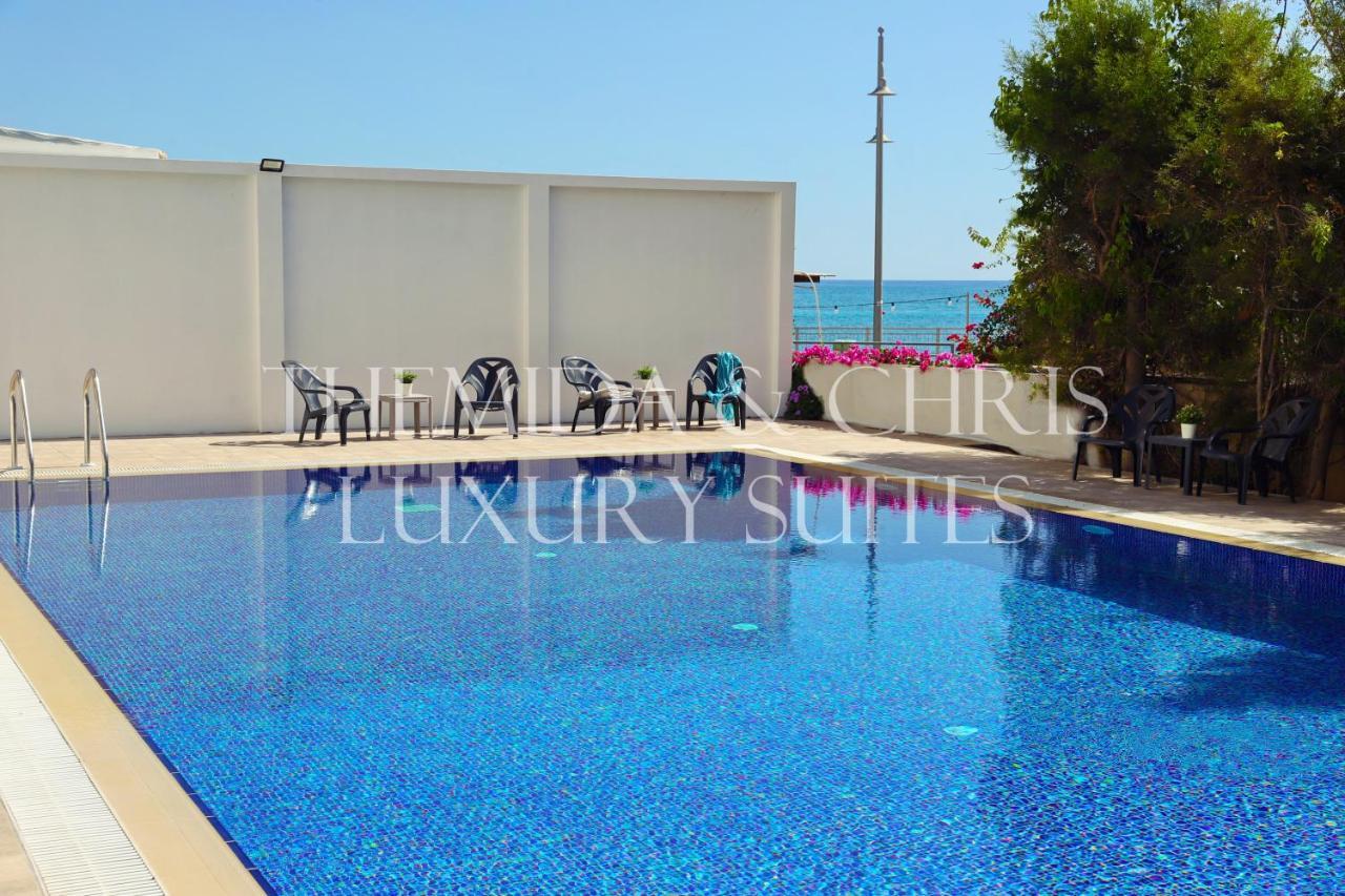 Luxury Penthouse 1Br-Seafront-Seasonal Pool-Central Larnaca Dış mekan fotoğraf